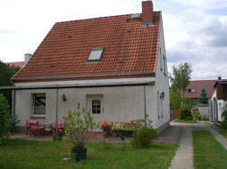 Ferienhaus Putlitz - Blick vom Garten