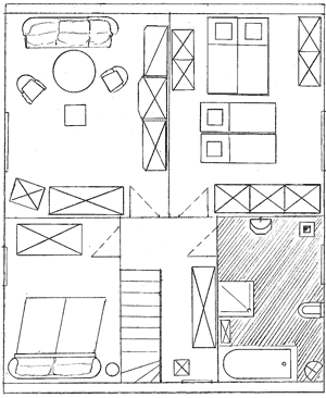 Ferienhaus Putlitz - Grundriss Obergeschoss