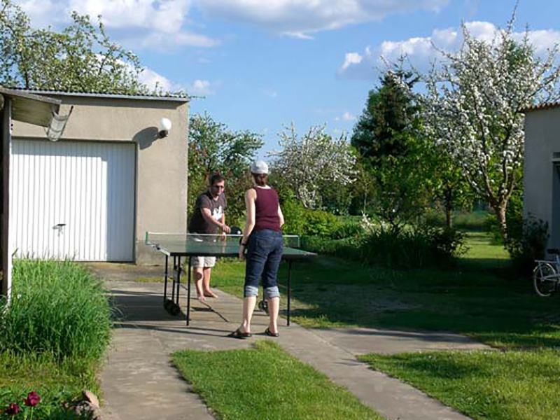 Ferienhaus Putlitz - Blick in Richtung Garten